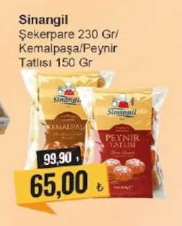 Sinangil Şekerpare 230 Gr/ Kemalpaşa/Peynir Tatlısı 150 Gr