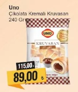 Uno Çikolata Kremalı Kruvasan 240 Gr