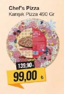 Chef'S Pizza Karışık Pizza 490 Gr