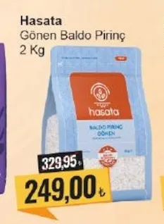 Hasata Gönen Baldo Pirinç 2 Kg