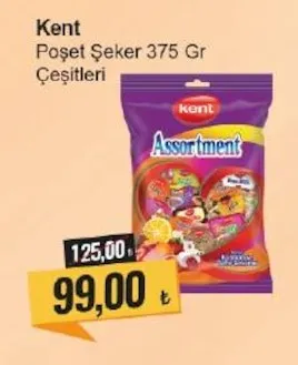 Kent Poşet Şeker 375 Gr Çeşitleri