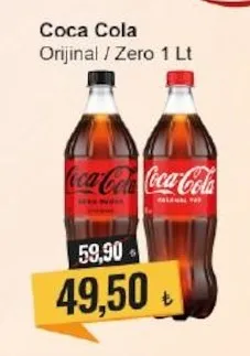 Coca Cola Orijinal / Zero 1 Lt