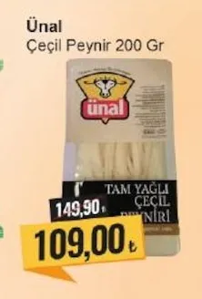 Ünal Çeçil Peynir 200 Gr