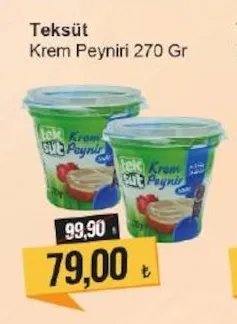 Teksüt Krem Peyniri 270 Gr