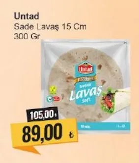 Untad Sade Lavaş 15 Cm 300 Gr