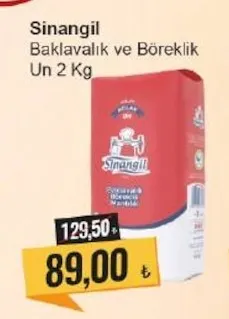 Sinangil Baklavalık Ve Böreklik Un 2 Kg