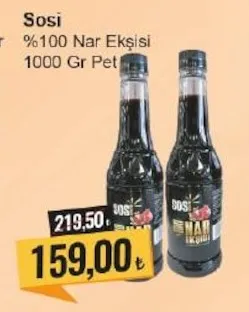 Sosi %100 Nar Ekşisi 1000 Gr Pet