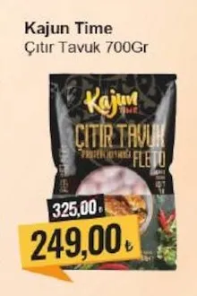 Kajun Time Çıtır Tavuk 700Gr