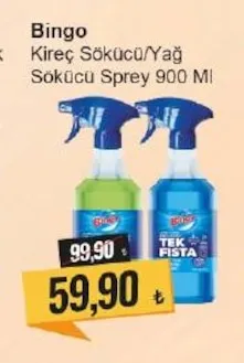 Bingo Kireç Sökücü/Yağ Sökücü Sprey 900 Ml