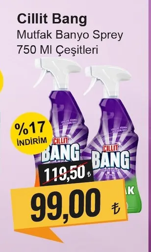 Cillit Bang Mutfak Banyo Sprey 750 Ml Çeşitleri