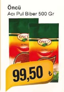 Öncü Acı Pul Biber 500 Gr