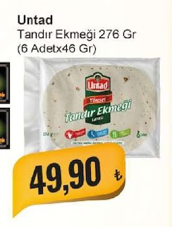Untad Tandır Ekmeği 276 Gr
