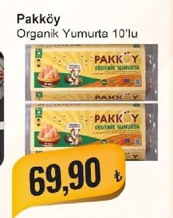 Pakköy Organik Yumurta 10'Lu