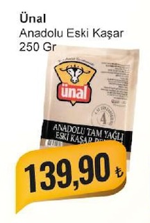 Ünal Anadolu Eski Kaşar 250 Gr