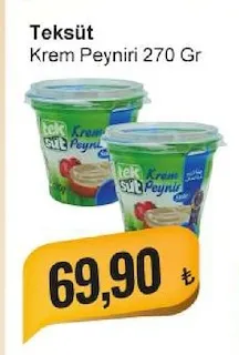 Teksüt Krem Peyniri 270 Gr