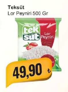 Teksüt Lor Peyniri 500 Gr