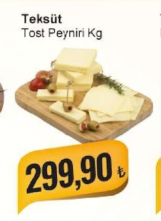 Teksüt Tost Peyniri Kg