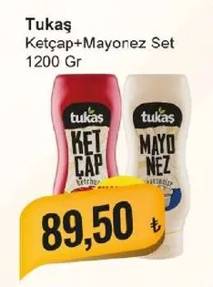 Tukaş Ketçap+Mayonez Set 1200 Gr