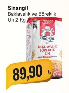 Sinangil Baklavalık Ve Böreklik Un 2 Kg