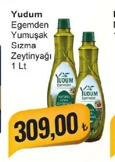 Yudum Egemden Yumuşak Sızma Zeytinyağı 1 Lt