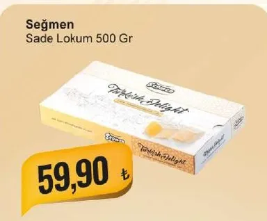 Seğmen Sade Lokum 500 Gr