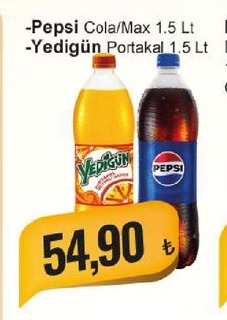 Pepsi Cola/Max 1.5 Lt Yedigün Portakal 1.5 Lt