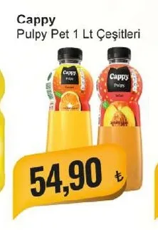 Cappy Pulpy Pet 1 Lt Çeşitleri