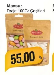 Mansur Draje 100Gr Çeşitleri