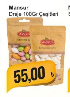 Mansur Draje 100Gr Çeşitleri