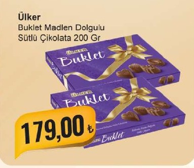 Ülker Buklet Madlen Dolgulu Sütlü Çikolata 200 Gr