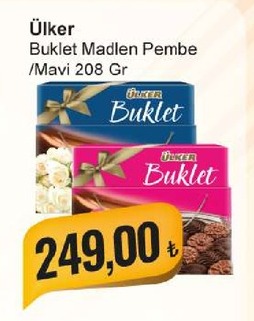 Ülker Buklet Madlen Pembe /Mavi 208 Gr