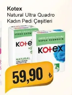 Kotex Natural Ultra Quadro Kadın Pedi Çeşitleri