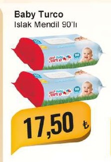 Baby Turco Islak Mendil 90'Lı