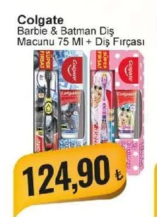 Colgate Barbie & Batman Diş Macunu 75 Ml + Diş Fırçası
