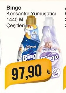 Bingo Konsantre Yumuşatıcı 1440 Ml Çeşitleri