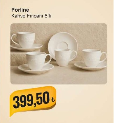Porline Kahve Fincanı 6'Lı