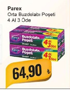 Parex Orta Buzdolabı Poşeti