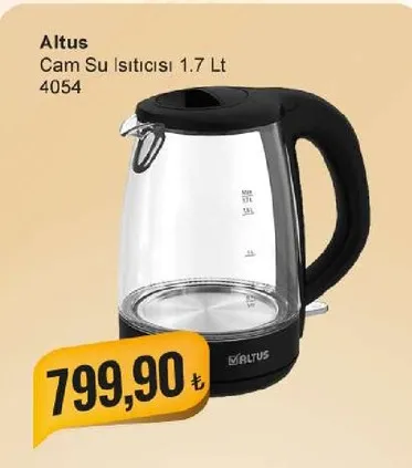 Altus Cam Su Isıtıcısı 1.7 Lt 4054