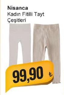 Nisanca Kadın Fitilli Tayt Çeşitleri