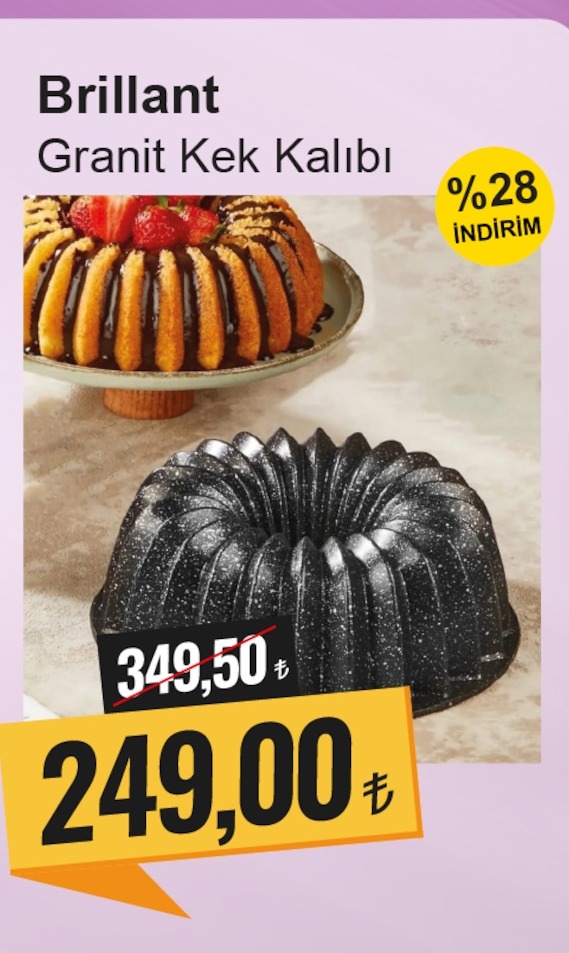 Brillant Granit Kek Kalıbı