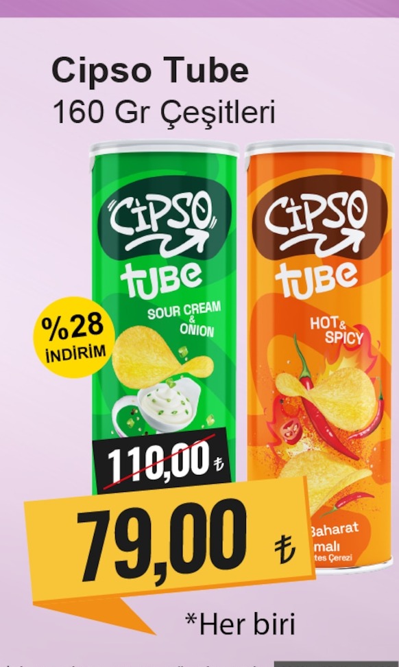 Cipso Tube 160 Gr Çeşitleri