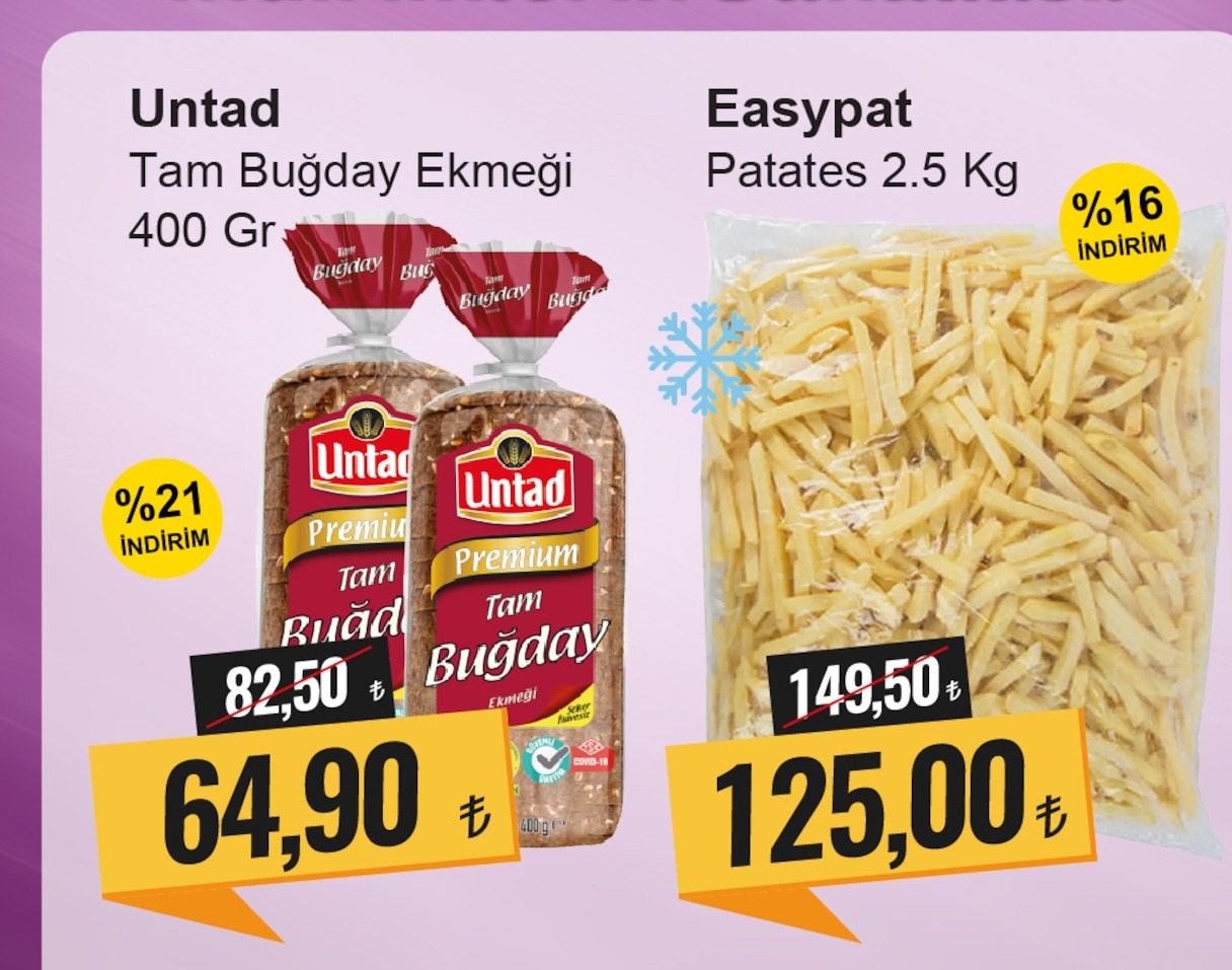 Untad Tam Buğday Ekmeği 400 Gr