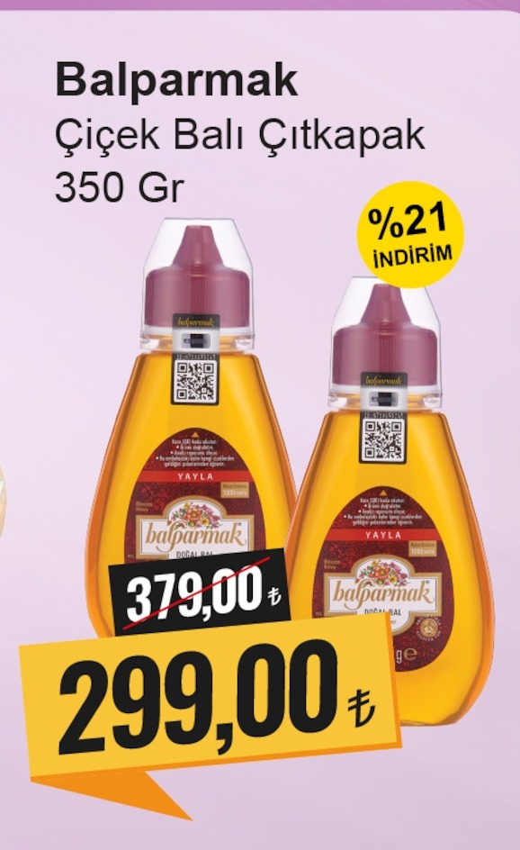 Balparmak Çiçek Balı Çıtkapak 350 Gr