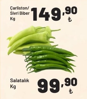 Charlıston/ Sıvrı Bıber Kg