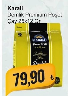 Karali Demlik Premium Poşet Çay 25X12 Gr