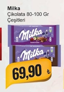 Milka Çikolata 80-100 Gr Çeşitleri