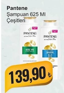Pantene Şampuan 625 Ml Çeşitleri
