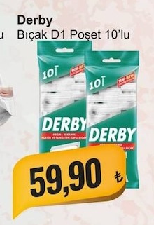 Derby Bıçak D1 Poşet 10'Lu