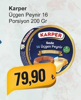 Karper Üçgen Peynir 16 Porsiyon 200 Gr