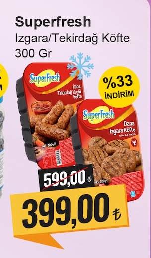 Superfresh Izgara/Tekirdağ Köfte 300 Gr